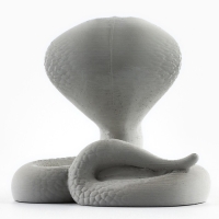 Подставка для телефона новогодний сувенир &laquo;Новый год: Кобра&raquo;, серая, 8,5 х 7,5 см