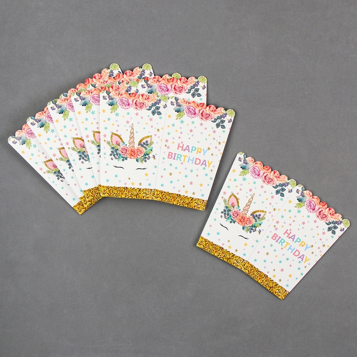 Снек-бокс &laquo;Единорожка&raquo;, набор 6 шт.