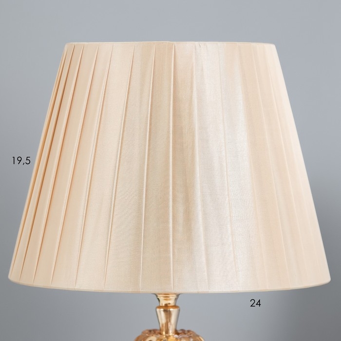 Лампа настольная с подсветкой "Яна" 1x60Вт E27 золото 25х25х43 см RISALUX