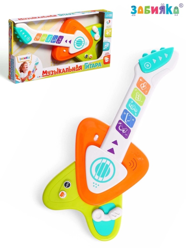 Музыкальная сенсорная гитара, звуковые и световые эффекты