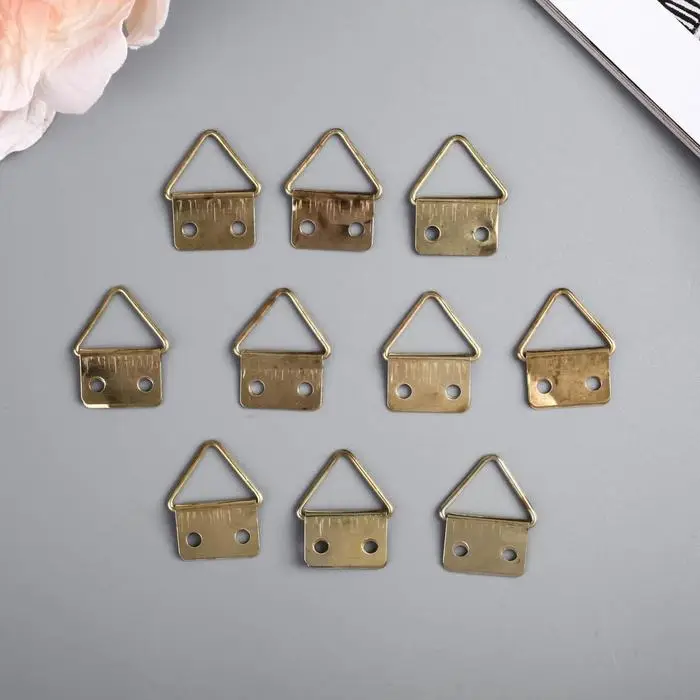 Подвес металл для фоторамки/картины (набор 10 шт) 1,7х0,6 см