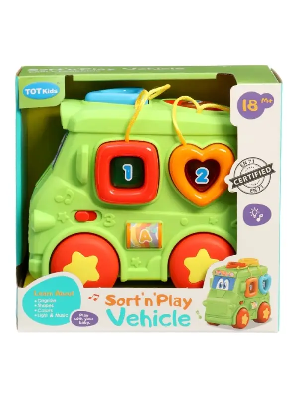 Музыкальная игрушка "Автобус" свет, звук