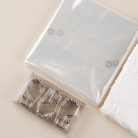 Штора для ванной двойная &laquo;Ла Каса&raquo;, с люверсами, 200&times;200 см, полиэстер, полиэтилен, белая