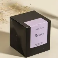 Свеча в вулканическом подсвечнике "Лава" голубая 8,5х8,5х7,5 см