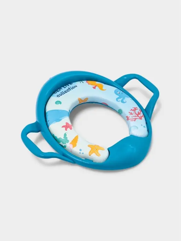 Сиденье для унитаза детское с ручками "Морской мир"