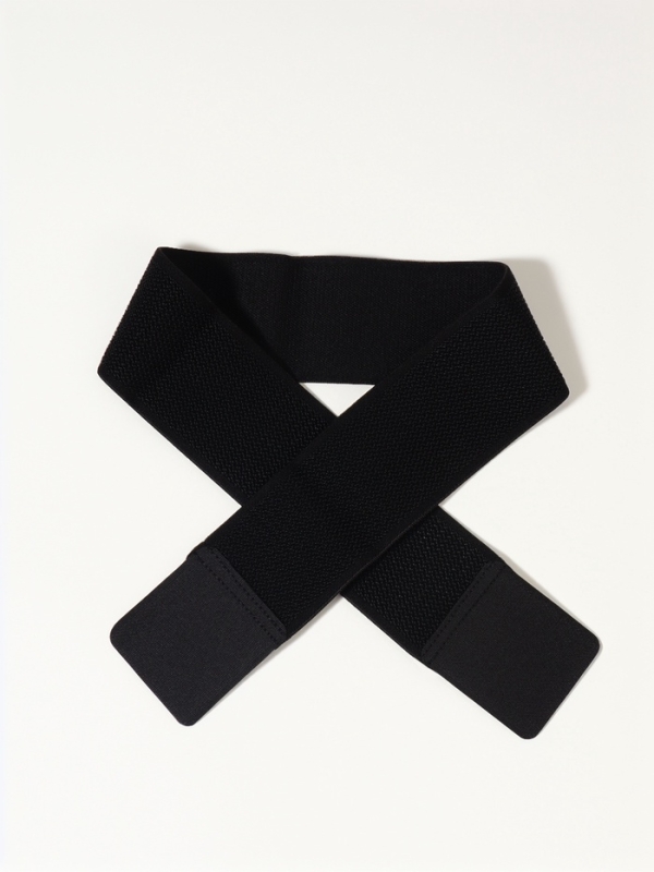 Бандаж на голеностоп резинка с липучкой 60*5*0,2см черный пакет ОТ