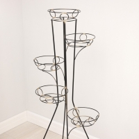 Подставка для цветов &laquo;Башня&raquo;, d=17 см, чёрный