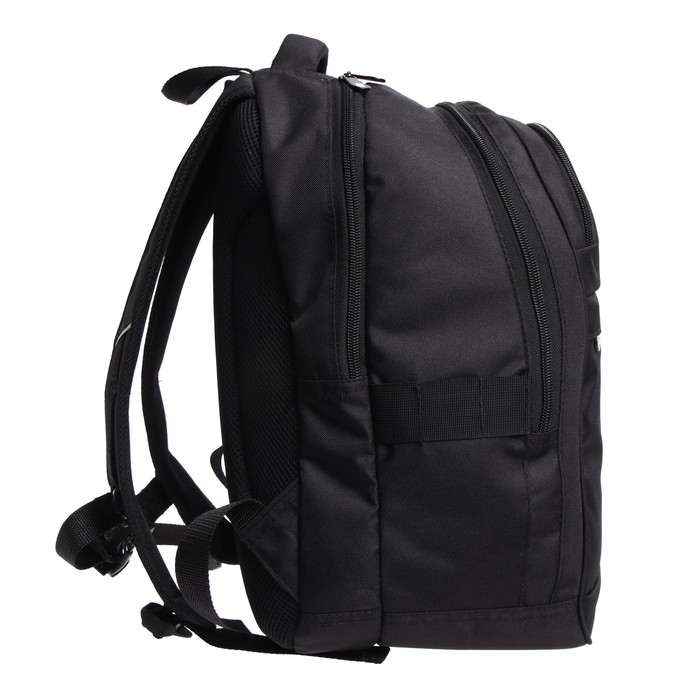 Рюкзак молодёжный, 40 х 28 х 18 см, эргономичная спинка, Stavia "Город-1", чёрный