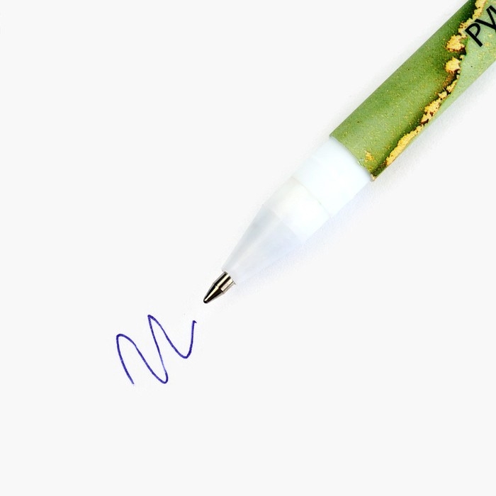 Ручка с колпачком и нанесением soft-touch &laquo;Учителю: Лучший учитель&raquo;, синяя паста 0.7 мм