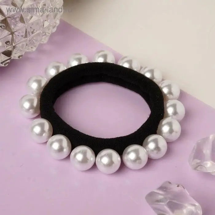 Резинка для волос "Агния" белый