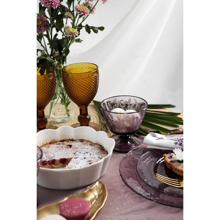 Креманка стеклянная Magistro &laquo;Французская лаванда&raquo;, 280 мл, 10,4&times;10,5 см