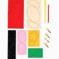 Набор для создания сумки из фетра "Медвежонок", цвет желтый