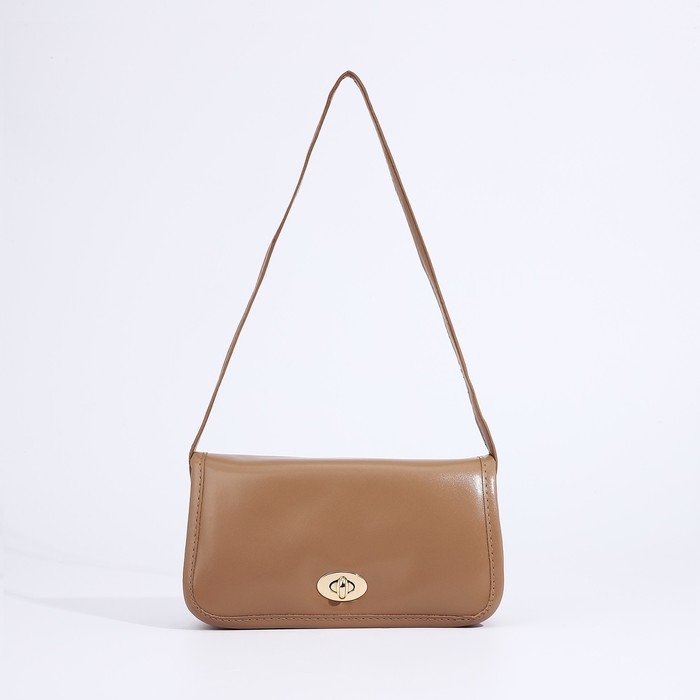 Сумка-мессенджер на клапане, цвет светло-коричневый Сумка-мессенджер на клапане, цвет светло-коричневый