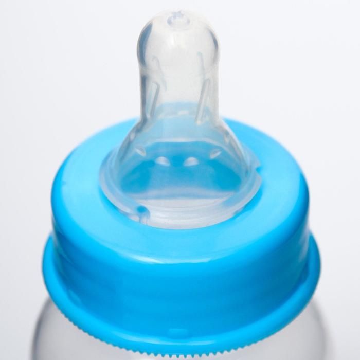 Бутылочка для кормления 3 в 1 &laquo;Любимый сыночек&raquo;, в комплекте ложка и носик-поильник, 150 мл, от 6 мес., голубой