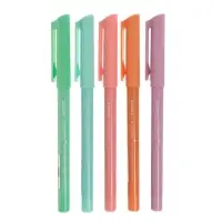 Ручка шариковая Luxor Liquiwrite, узел 0.7 мм, чернила синие, с антибактериальным грипом, МИКС