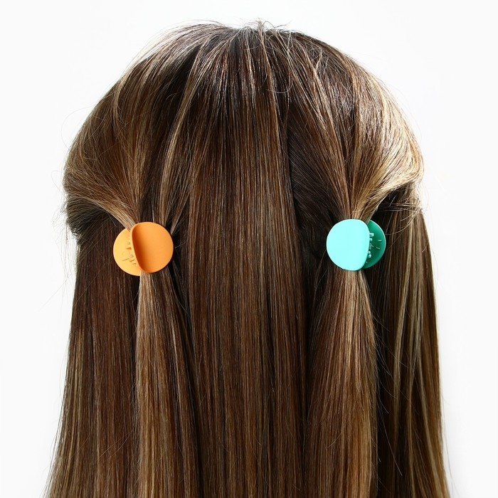 Краб для волос &laquo;Happy people&raquo;, набор 6 шт, 2.5 х 2.5 х 1.5 см