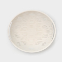 Ваза для фруктов Доляна Sirenna, пластик, 16,5&times;19,1&times;4 см, белая