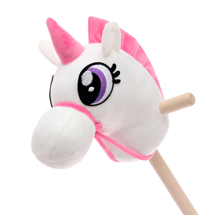 Мягкая игрушка «Единорог-скакун», на палке, МИКС Мягкая игрушка «Единорог-скакун», на палке, МИКС