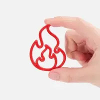 Подвеска Industry, 3D-печать на заказ, огонь