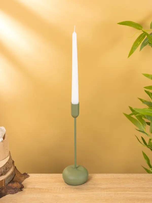 Подсвечник на 1 свечу текстурный "Болотный" 8х8х25,5 см