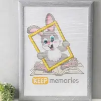 Фоторамка для фото 50х70 см "Luxe Elegance" пластик, серо-голубой, (пластик экран)