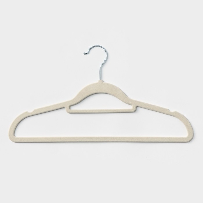 Плечики - вешалки для одежды, 41&times;22 см, 5 шт, цвет белый