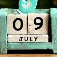 Календарь настольный &laquo;Морской конек&raquo;, 7&times;4&times;10 см, дерево, бирюзовый