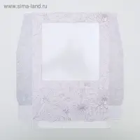 Кондитерская упаковка, коробка с ламинацией &laquo;Flowers&raquo;, 20 х 20 х 4 см