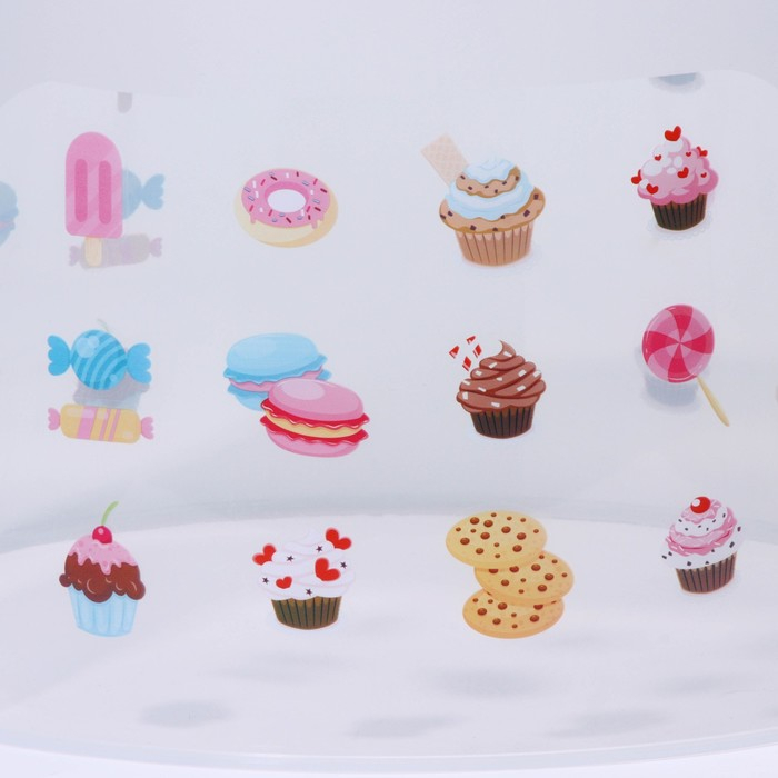 Тортовница с крышкой, съёмная подставка для пирожных, 11 ячеек, 30,5&times;21,5 см, цвет красный