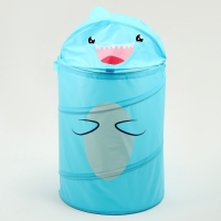 Корзина для хранения игрушек «Акула» с ручками и крышкой, 55 х 33 х 33 см, голубая Корзина для хранения игрушек «Акула» с ручками и крышкой, 55 х 33 х 33 см, голубая