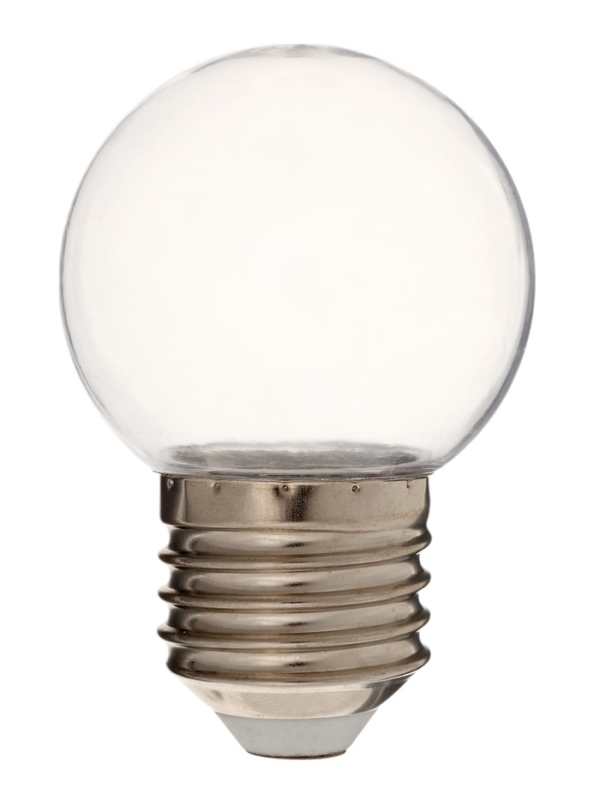 Лампа светодиодная, G45, Е27, 1.5 Вт, для белт-лайта, прозрачная, белая, набор 10 шт Лампа светодиодная, G45, Е27, 1.5 Вт, для белт-лайта, прозрачная, белая, набор 10 шт