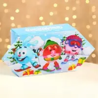 Подарочная коробка Новогодняя Конфета малая &laquo;Смешарики&raquo; лицензия 9&times;5.8&times;12.8 см (+8 см).