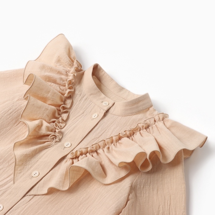 Блузка для девочки MINAKU цвет светло-бежевый, рост 140 см