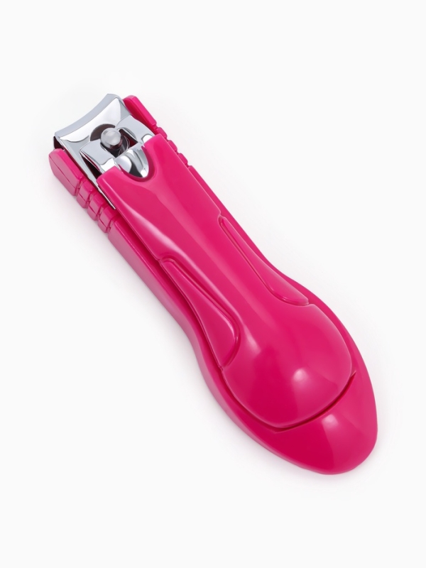 Кусачки-книпсер педикюрные, с пилкой, 7 см, цвет МИКС