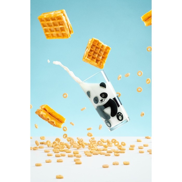 Стакан высокий для молока Доляна &laquo;Панда&raquo;, 230 мл