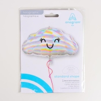 Шар фольгированный 23" &laquo;Облако с глазами переливы&raquo;, фигура