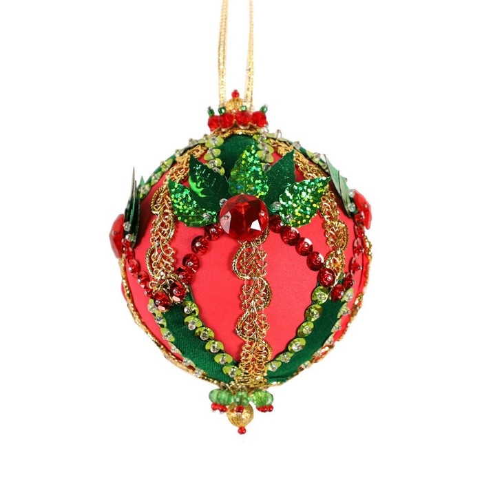 Новогодний шар из пайеток &laquo;Император&raquo;