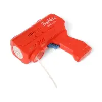 Генератор мыльных пузырей &laquo;Пистолет&raquo;, световые эффекты, работает от батареек, красный