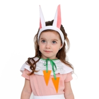 Карнавальный набор &laquo;Зая белая&raquo;, плюш, рост 98-128 см