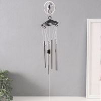 Музыка ветра металл от сглаза "Морской конек" 4 трубочки h=60см Музыка ветра металл от сглаза "Морской конек" 4 трубочки h=60см