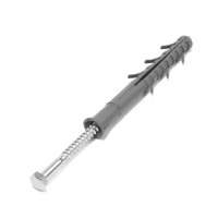 Дюбель "ТУНДРА krep", рамный, нейлоновый, с шурупом НЕХ, 10x100 мм, 20 шт