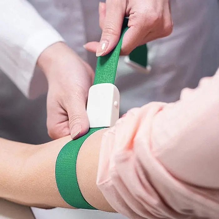 Жгут текстильный, 40&times;2.5 см, зеленый