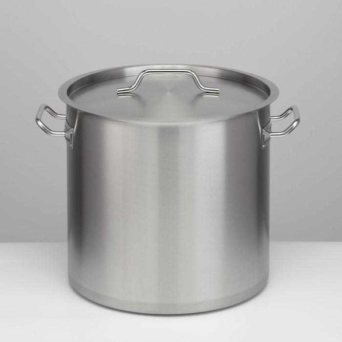 Котёл, 37 л, d=36 см, h=36 см, металлическая крышка, капсульное дно, индукция, нержавеющая сталь