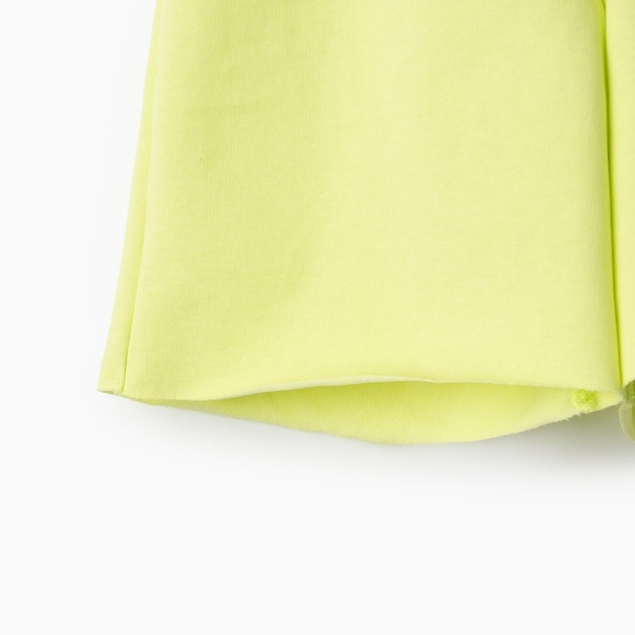 Комплект для девочки (футболка, шорты) MINAKU цвет лимонный, рост 140