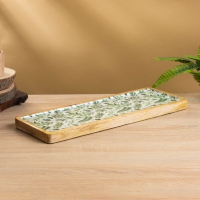 Блюдо прямоугольное "Оливковая ветвь" дерево манго 41х15 см