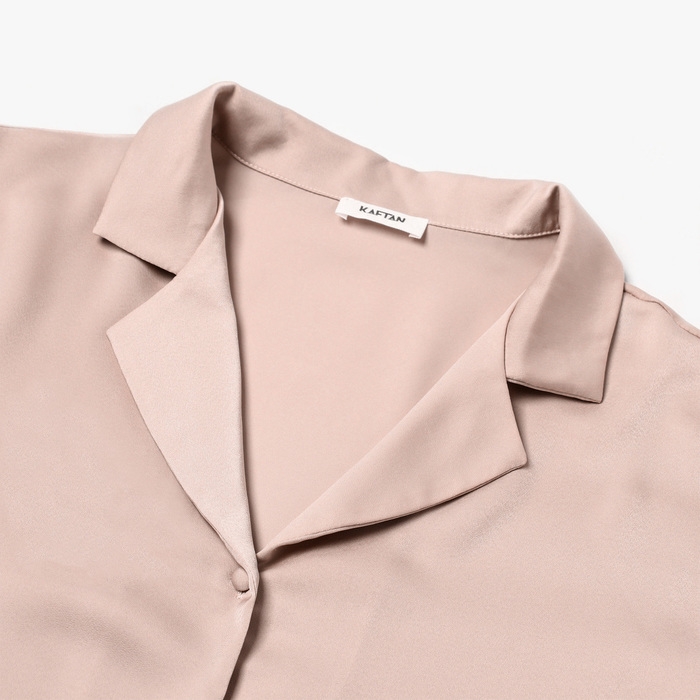 Пижама женская (рубашка и брюки) KAFTAN р. 40-42, пудровый Пижама женская (рубашка и брюки) KAFTAN р. 40-42, пудровый