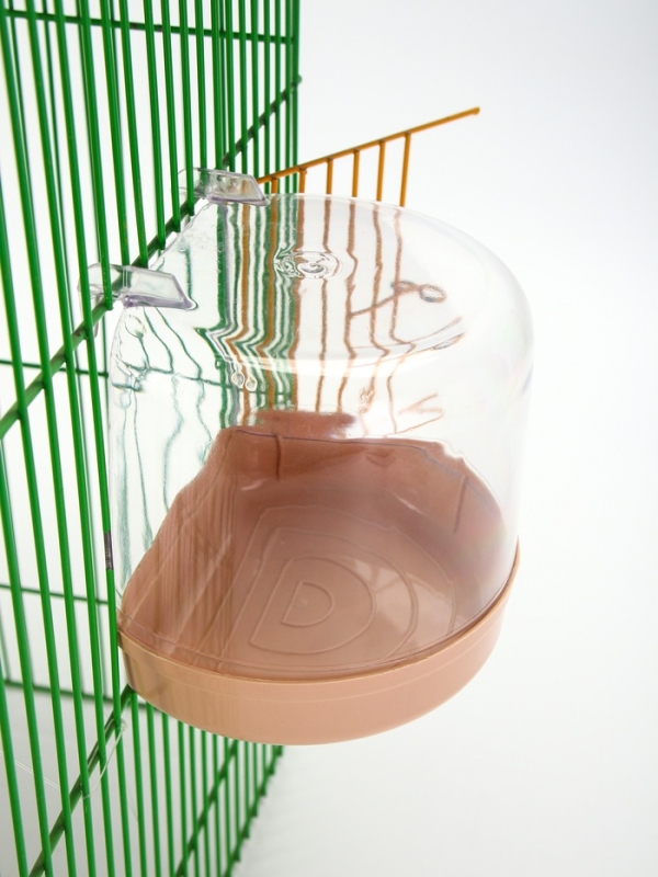 Купалка для птиц, внешняя 12 х 9 х 11 см, бежевая Купалка для птиц, внешняя 12 х 9 х 11 см, бежевая