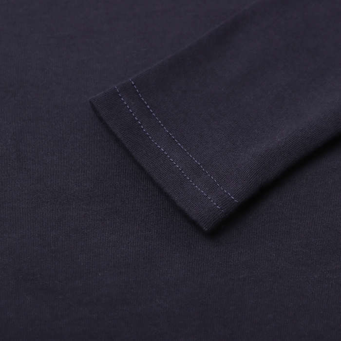 Лонгслив для девочки, цвет темно-синий, рост 122