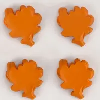 Миниатюра кукольная &laquo;Осенний лист&raquo;, набор 4 шт., размер 1 шт. &mdash; 2 &times; 2 &times; 0,5 см