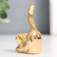 Сувенир керамика "Кот - потягушки" золото 5,5х2,4х7,8 см Сувенир керамика "Кот - потягушки" золото 5,5х2,4х7,8 см